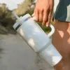 DHL Przygoda Wybieraj Tubllery 40 uncji H2.0 Izolowany szklanki stelowej kubka na kubek próżniowe butelki wodne z pokrywką słomką
