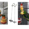 Otros suministros para pájaros Loros Pájaros Soporte para alimentos Pet Acero inoxidable Fruta Lanza Palo Vegetal Pincho Alimentador Forrajeo Juguetes Metal