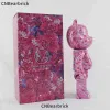 Bearbrick Andy Warhol Flower Cherry Blossom Building Block 400% Fashion Doll Violent Bear Ornament 28cm