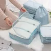 Sacos de armazenamento sacos de viagem sapatos roupas organizador de higiene pessoal à prova dwaterproof água bagagem bolsa kits mala embalagem conjunto acessórios suprimentos