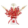 Decoratieve bloemen Chinese traditionele stijl Kunstplant Ingemaakte Jaardecoratie Bruiloft Feestelijk