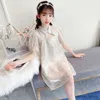 Mädchenkleider Kinder Cheongsam Kleider für Mädchen Sommer chinesischer traditonaler Tang Kleidung Teenager Prinzessin Kleider Kinderpartykleid 6 9 12