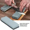 Other Knife Accessories 400 1000 Grit Sharpening Stone Dual Sided Finishing Whetstone Kit With Non Slip Rubber Pad
