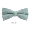 Bow Ties 2023 Sunny Pure Solid Color Bowtie för män Kvinnor Svart Vit formell klänning Wedding Bowknot Banket Butterfly Cravat