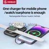 Teléfono celular Bancos de energía Banco de energía magnético portátil inalámbrico Reloj Cargador de auriculares con cable Teléfono móvil Powerbank para Iphone Iwatch Auriculares J231220