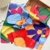 Foulards de luxe Soie Satin Square Foulard Imprimer Foulard Cheveux Bandana Tête Châle Doux Haute Qualité Bandeau Hijab Sac Sangle 2023