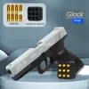 G17 M1911 Pistool Soft Bullet Toy Gun Manual Shell Ejection Blaster Launcher Child Adults Model Boys Birthday Gifts Outdoor Games