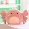 58cm Down Cotton Stuffed Crab Plush Underwater Animal Cute Little Plushie Chair Sofa Decor Toy Throw Pillow 231220