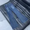 Blue Women Denin Jeans Casual Daily Woman Jean Pants Elegant Flared Jeans