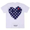 Com Des Garcons Mens Play T Shirt Designer Red Heart Commes Casual Women Shirts Commes Complete High Quanlity Cdgs Trapstar 6850