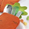 Geschirrssätze Ostertabellware Utensilienhalter Karotten Biegertasche Silberwarenhaltertasche für Esstischparty