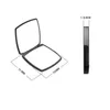 Makeup Tools Acrylic Cosmetic Mirror Folding Veet Dust Bag With Gift Box Girl Portable Drop Delivery Health Beauty DHFIW