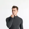 Men's Thermal Underwear Thermal Clothing Men Underwear Winter Warmer Body Tops High Neck Long Sleeves 231220