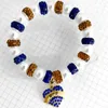 Bedelarmbanden handgemaakte Grieks Sorority Society Sigma Gamma Rho Letter Pendant Rhinestone Bead Pearl -armband