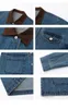 Vestes Femmes MOLAN Vintage Automne Femme Denim Veste Patchwork Bleu Mode Turn Down Col Boutons À Manches Longues Lâche Manteaux Lady Jean