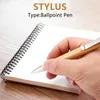 100 PCSLOT BAMBOO Ballpoint Pen Stylus Advertising Pen Office Schools School Schools Hompts Blueblack Ink 231220