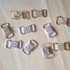 CJSIR 20st Lot Rhinestone Crystal Bikini -kontakter Buckle Metal Chain för simning av bikini dekoration275i