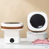 Mini Çamaşır Makineleri 4.5L Mini Katlanır Çamaşır Çamaşır Makinesi Çekim iç çamaşırı Taşınabilir Çamaşır makinesi, kurutma santrifüj ev aletleri