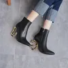 Botas TOTOMELA Plus Size 34-43 Botas De Couro Genuíno Mulheres Dedo Apontado Outono Inverno Ankle Boots Marca Designer De Luxo Senhora Sapatos 231219