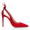Robe chaussures femmes couleur unie concis noir rouge pompes bout pointu super haut talon sandales creuses saltos alto femininos