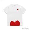 CDGS Designer Mens Play Tshirt Designer Red Heart Commes Casu