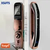 Door Locks Biometric Fingerprint Lock Security Smart Password Electronic Key IC Card Unlock APP Camera 231219