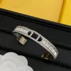 Pulseira de pulseira de diamante de designer Pulseiras de moda para mulheres pulseira de ouro 925 pulseiras de prata designers de luxo Ladies Love Bracelet Wedding Gift 2312206D