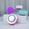 Cleaning Tools Accessories 2 In 1 LED Light Therapy Silicone Heating Face Cleanser Massage Sonic Cleansing Brush Massager Waterproof 231220