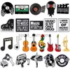 Serie di musica Serma smalto Violino Piano fonografo CD Rock Charm Saxophone Badge Creative Abbigliamento Punk Pins Pins Regalo per gioielli