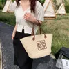 2024 New Designer women's crossbody shoulder Paper Rope Straw Woven for Women's Korean Version Capacity Summer Casual Bag bag