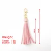 Bag Parts Accessories NorKeer Fashion Tassel Key Chain Women Cute KeyChain Accessory PU Leather Tassels Car Ring Fringe Jewelry 231219