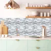 Waterproof Peel and Stick Backsplash Vinyl Smart Tile Self Adhesive Kitchen Wall Sticker 231220