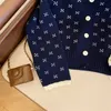 Женская белая одежда Кардиган Вязаный свитер с длинным рукавом Темно-синий Повседневное модное пальто Женские шикарные однобортные зимние топы 231220