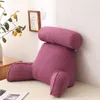 Pillow Adult Reading Ultra-Comfy Removable Linen Cover Detachable Neck Roll Unmatched Support Bed Rest Sit Up Pillows