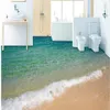 Moderne vloerschildering 3D kust surf strand vloerschildering Mural-3d PVC behang zelfklevende vloerbehang-3d235b