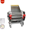 Rolo de massa de aço inoxidável elétrico comercial máquina de prensagem de massa ajustável fabricante de macarrão