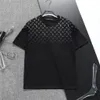 Maglietta da uomo Luxury Mens Camicia nera da lettera moda uomo Camicie stampate Manica corta Moda Designer di marca Maglietta in cotone Donna Corta Uomo Corto Set luxe