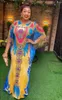 Etniska kläder afrikanska tryckklänningar för kvinnor traditionella dashiki abaya dubai plus size africa o nack maxi klänning robe femme 2024