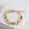 Bracciale a catena in oro 18 carati di design di lusso, braccialetto di fascino squisito alla moda da donna, gioielli regalo