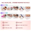 Faux ongles 24 pièces presse sur long cercueil faux couverture complète acrylique ongles conseils bâton pour femmes décorations de noël