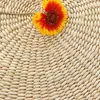 30cm 40cm Tatami Cushion Meditation Cushions Round Straw Weave Handmade Pillow Floor Yoga Chair Seat Mat Home Decor 231220