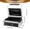 Brotbackautomaten Sandwich Press Grill – 2200 W Edelstahl-Panini-Maker mit antihaftbeschichteter Oberfläche, groß 17,32'' x 14,56'