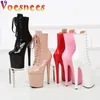 Boots Voesnee MidCalf 8 Inches Club Side Zip Thin High Heels Pole Dancing Booties Plus Size Fashion Cosplay Woman Shoes 231219