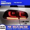 Pour VW Golf 6 MK6 R20 09-12 voiture feu arrière LED ensemble dynamique Streamer clignotant indicateur frein marche arrière stationnement en cours d'exécution lampe arrière