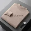 Suéteres masculinos Autumn/Winter New Men 'Cashmere Sweater First Line Ready-to-Wear Half Turtleneck Sweater Casual Wool Knit Camiseta J231220