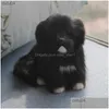 Andra heminredningsdockor Plush Toy Simation Dog Doll Realistic Puppy Animal Figurine Children BirthdayGift P Ography Props Supplies Dr Dhhyc