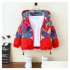 Jackets L300 Kids Designer Jacket Windbreaker Baby Boy Girl Spring Red Print Hooded Children Coat Drop Delivery Maternity Clothing Out Dhy0M