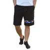 A Men's Casual Pants with 5/4 and Extra Fat, Plus Size 5/4 Shorts, Casual Knitted Sports Shorts