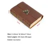 Handmade Lock Journal Note Book Retro Leather Notebook DIY Personal Diary Creative Student Sketchbook School Office Gift 231220