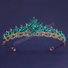 7 kolorów Crystal tiara korona dla kobiet dziewczęta elegancka ślubna księżniczka królowa Wedding Hair Dress Party Jewelry Akcesoria